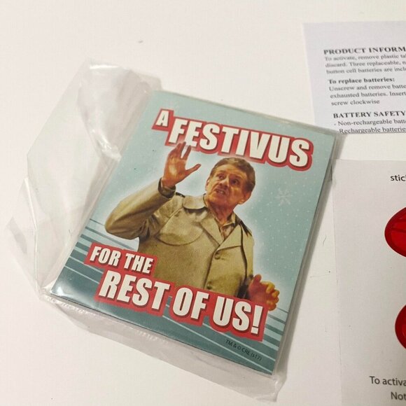 Seinfeld Festivus Celebration Kit with Frank Costanzas Voice Holiday - Picture 2 of 16